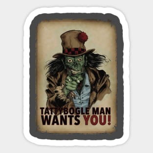 Tattybogle Man Wants You! Sticker